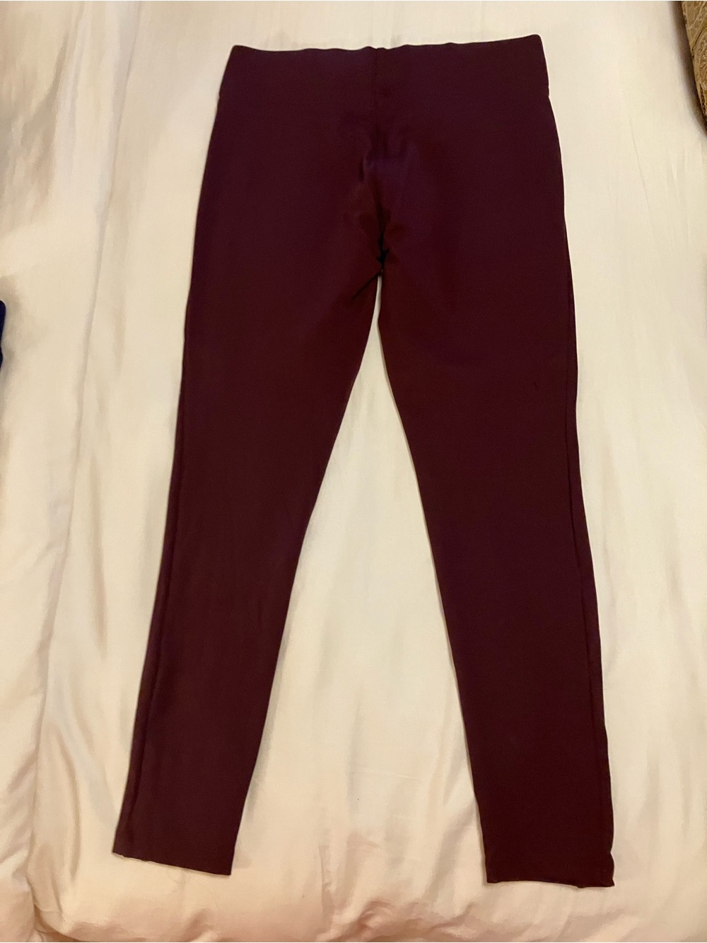 LOFT Burgundy Stretch Jeggings
